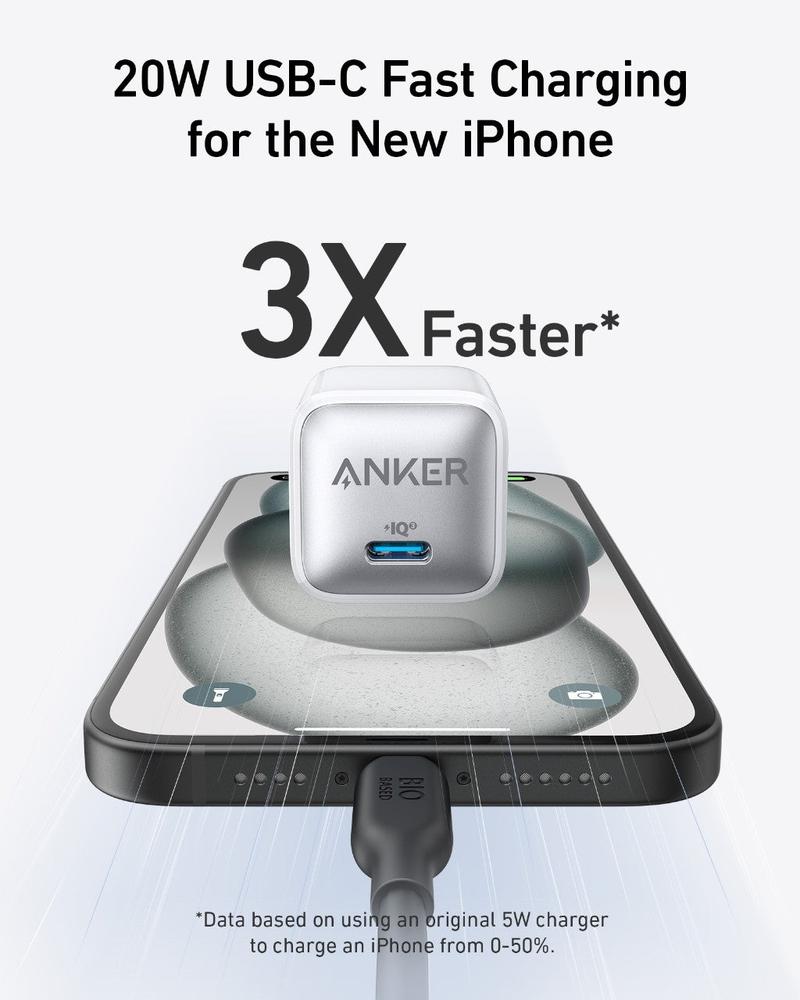 Product Introduction of Anker 511 Charger (Nano Pro), 20W PIQ 3.0 Durable Compact Fast Charger, USB C Charger  (200-240V) 11