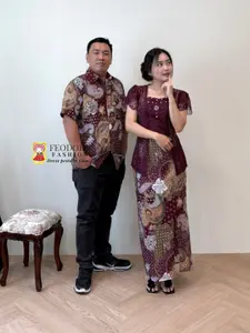 [ FEODORA ] DRESS LIONA (PREMIUM) / Dress couple batik / dress kondangan / gaun pesta