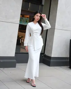 JOISE - Elsa Set / Setelan Atasan + Rok Wanita / Baju Setelan One Set Casual / Setelan Rok Mermaid Basic Polos Stretch Panjang