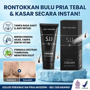 Perontok Bulu Permanen Pria 100g Krim Penghilang Bulu Dada, Bulu Kaki, Bulu Tangan & Ketiak, Cepat Tanpa Rasa Sakit, Pencerah Kulit, Waxing Jenggot, Perawatan Pasca Cabut Bulu Kulit Tetap Halus