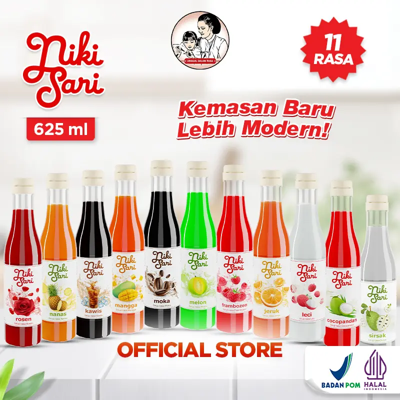 Sirup Nikisari isi 625 ml Botol Plastik PET