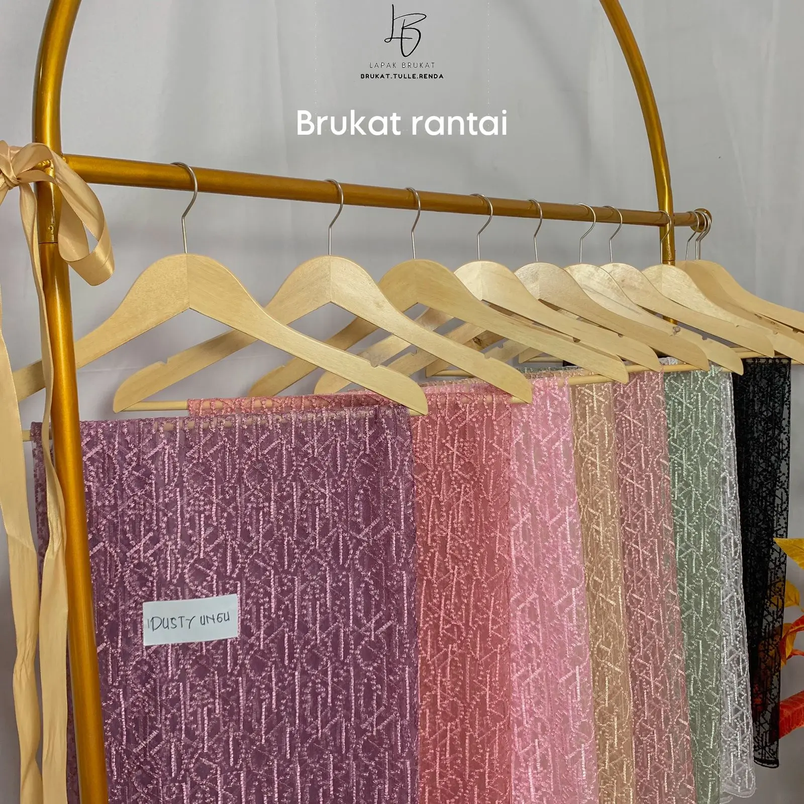 Kain kebaya Brukat Brokat Rantai harga termurah kebaya modern, bridesmaid, kondangan, kebaya wisuda meteran