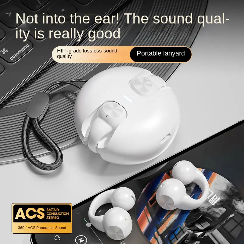 Open bone conduction sports Bluetooth headset 2025 new running ultra long life music high sound quality