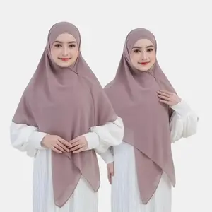 Jilbab Khiban Square Segiempat Syar'i 2 Layer Tali Bandana Terbaru ( French Khimar Syar’i )