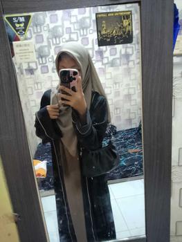 Product Review of ZARQA - Luna Gamis 2 | Abaya gamis sisesa Two Tone List Bisban Polos Muslim Turki Dewasa Remaja Lebaran terbaru 2025 Crinkle Mewah Maxi abaya santri Airflow Simple from c**🌜 3
