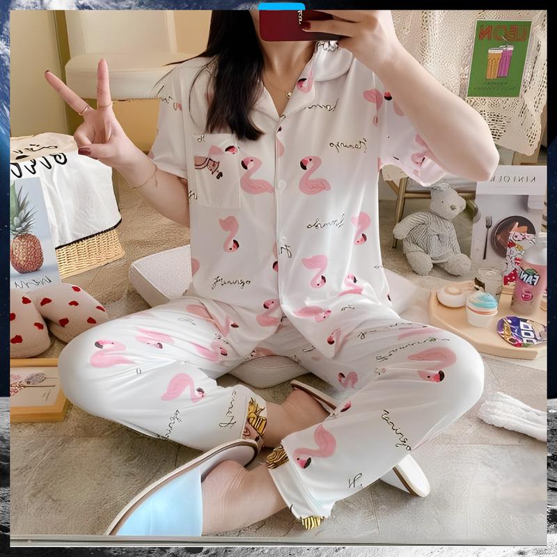 ZzzStyle BAJU TIDUR PIYAMA SET KEMEJA CP LENGAN PENDEK CELANA PANJANG IMPORT PREMIUM BANYAK MOTIF 1326 1