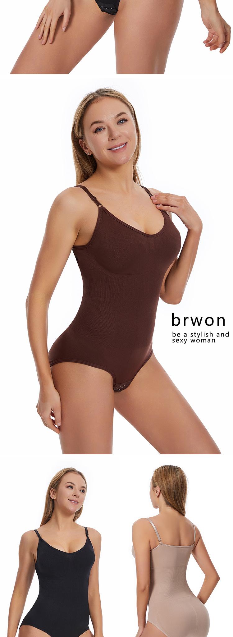 Product Introduction of Slim + convenient one-piece body shaper for women with belly-tightening, button-down, crotch-lifting, hip-lifting and body shaping 10