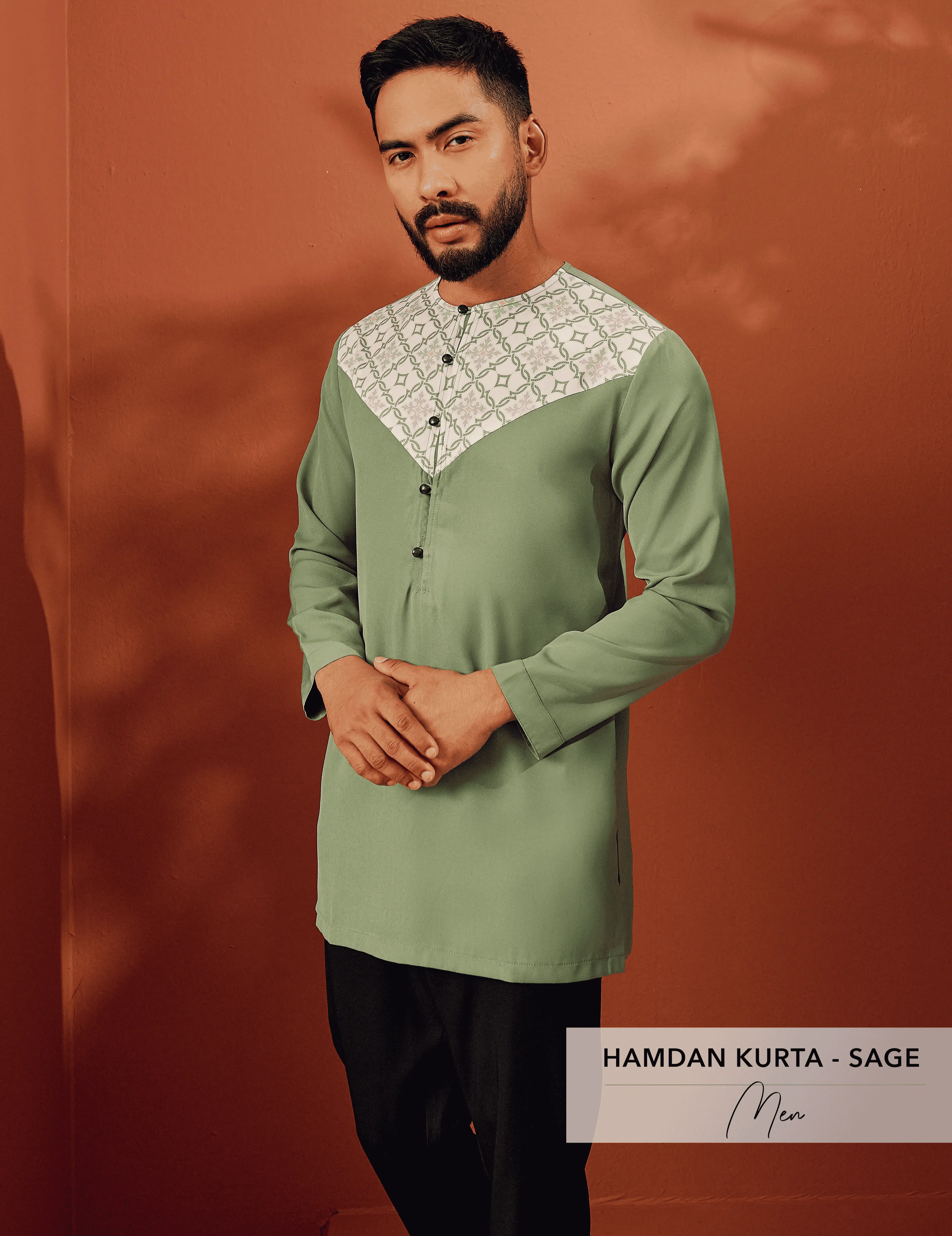 Hamdan Kurta Menswear | Green
