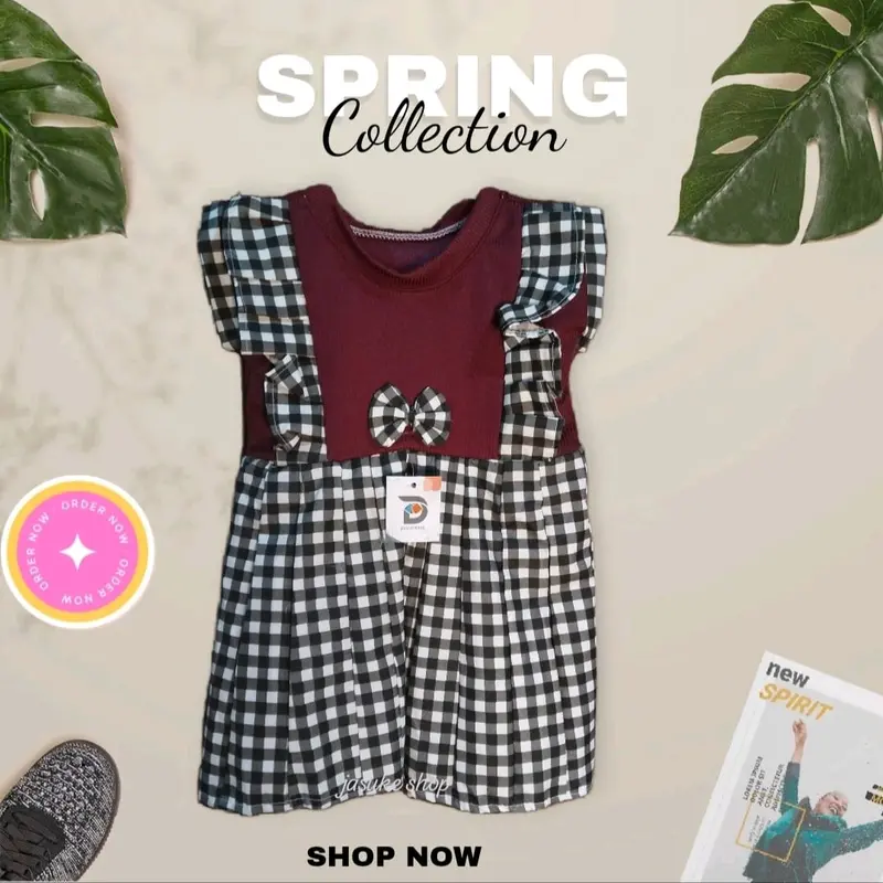 Dress anak perempuan lucu usia 1-3 tahun Anak-Anak 3