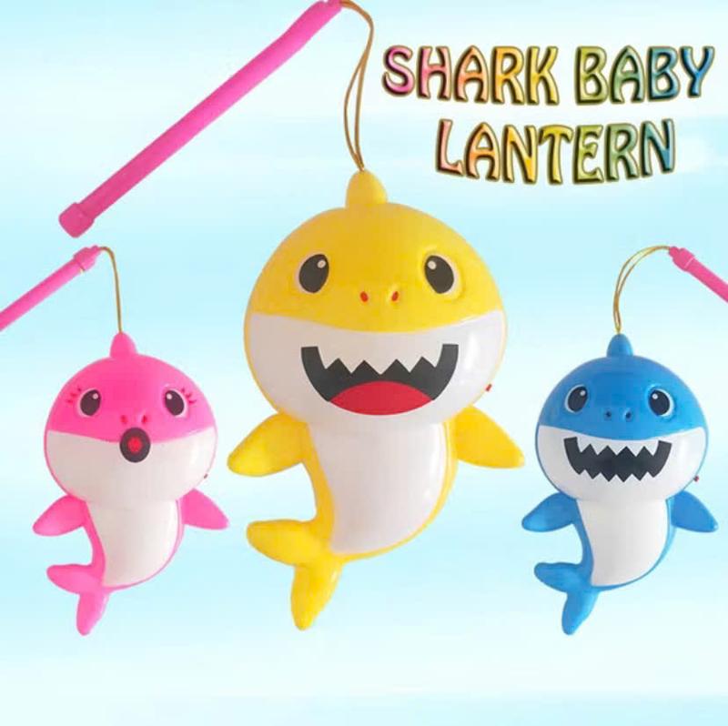 Đèn Lồng Trung Thu Baby Shark, Đồ Chơi Cá Mập Gắn Pin Cho Bé
