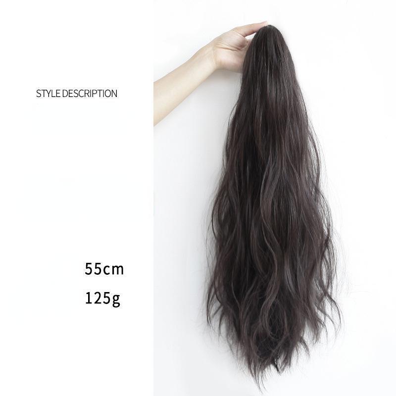 Fashion Grab Clip Wigs Hair invisible Ponytail Head Extension Waterfall Synthetic Long wig 2