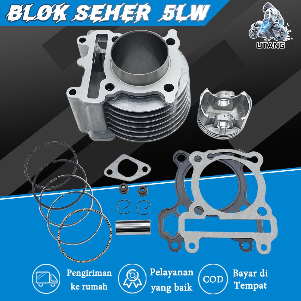 BLOK SEHER 1 SET 58.5mm MIO KARBU / MIO SPORTY / MIO SMILE / MIO SOUL KARBU / NOUVO / 58.5mm BLOCK PISTON ASSY CYLINDER / CILINDER