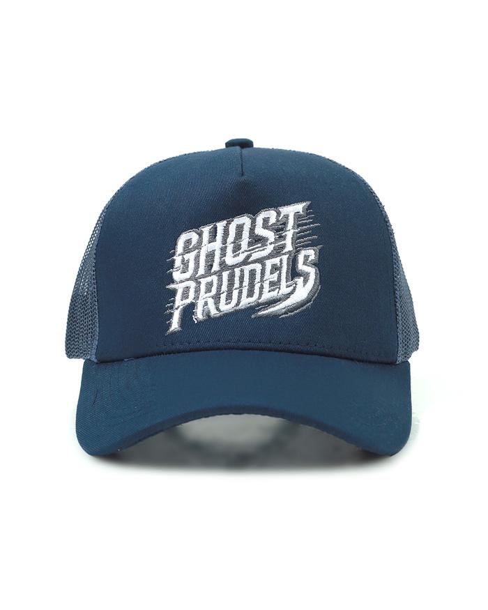 Gambar Topi Trucker Ghost Prudels - Navy dari Prudels ind Kota Bandung Tokopedia
