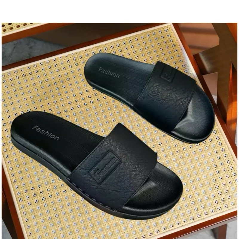[ KHÂU ĐẾ + HỘP ] DÉP FASHION QUAI NGANG NAM NỮ ,  Dép Lê đế hai lớp , khâu quai chắc chắn, đi nước thoải mái  DéP Slipper Đế Bằng Cao Su 6
