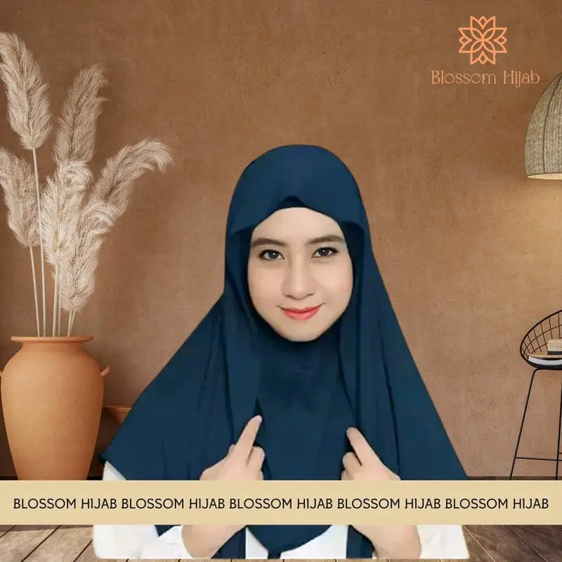 BLOSSOM HIJAB • PASHMINA INSTAN OVAL JERSEY INNER MENUTUP LEHER 2