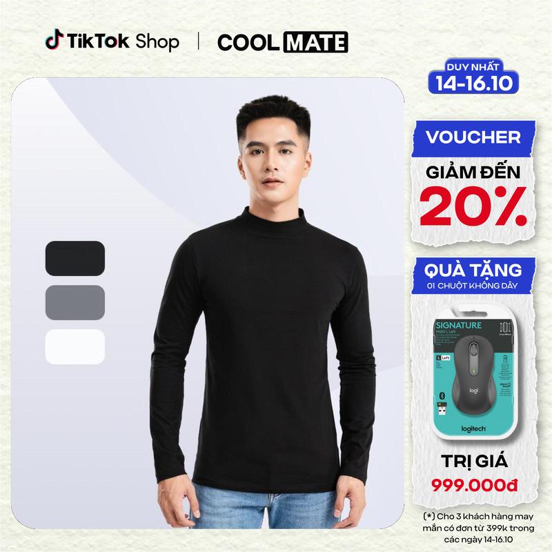[Outlet Không đổi trả] Áo giữ nhiệt nam Modal Ultra Warm - mặc là ấm, thoáng khí (Áo Thun Menswear) - Coolmate