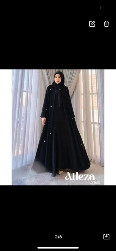 Product Introduction of Model Terbaru Baju Gamis Abaya Simple // Alezza Dress Abaya Bahan Velvet Combi Ceruty // Abaya Terhits Tahun 2025 // Ready Ukuran M L XL 3XL 4XL Ld 100-140cm Muat Bb 100kg // Dress Elegan Cantik // Dres Kondangan 9