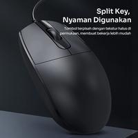 Gambar YGDS Mouse Kabel Gaming 1200PDI Hitam Sensor Optik Performa Stabil Ergonomi Tekstur Matte Mudah Dibaw - Black dari YGDS Indonesia Store Kab. Tangerang 4 Tokopedia
