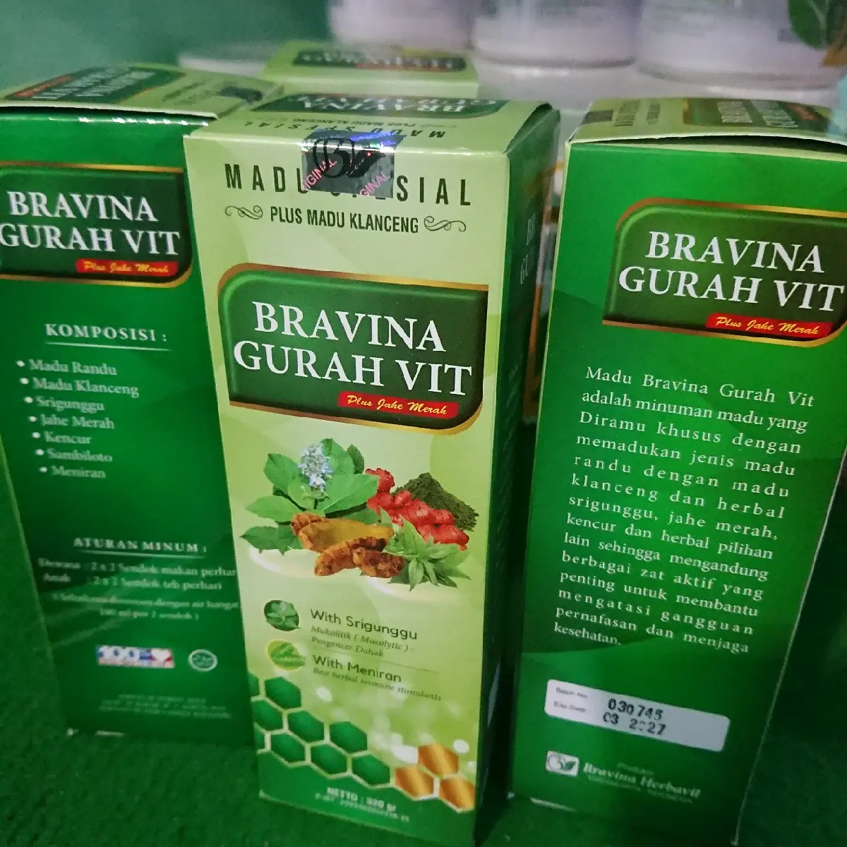 Madu Bravina Gurahvit Klanceng  Gurah vit  Nafas Asma