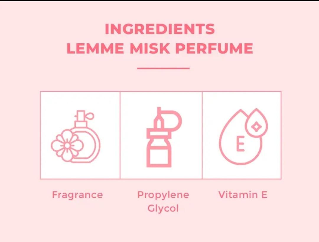 Bundling Hemat 3 Pcs Lemme Misk - Parfum Khusus Miss Viral Wanita Perempuan