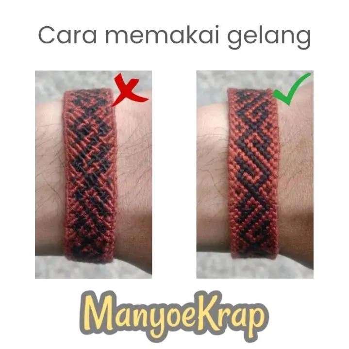 (NORMAL) 18S Gelang Persahabatan Gelang Sulam Gelang Gunung Gelang Tali Gelang Batik Gelang Rajut Gelang Viral 6