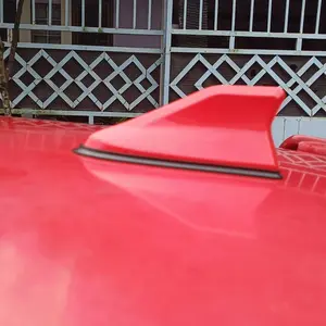 Dekorasi Antena Mobil Model Sirip Hiu Perekat Karet Tahan Air Aksesoris Antena Mobil Bahan Plastik Mudah Dipasang