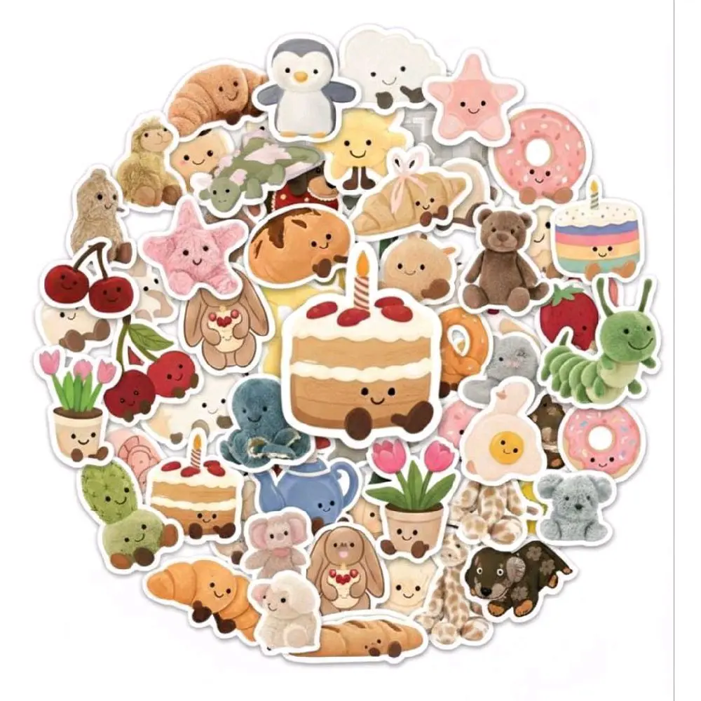 81 pcs sticker JELLY CAT Anti Air DIY Scrapbook Graffiti Waterproof