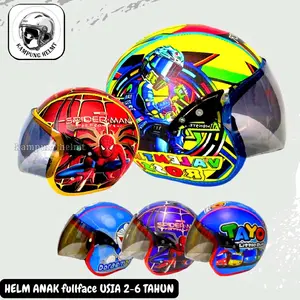HELM ANAK HALF FACE USIA 2-6 TAHUN CEWEK/COWOK Perlindungan Tepat untuk Anak Usia 2-6 Tahun Mudah Digunakan dan Nyaman Motorcycle