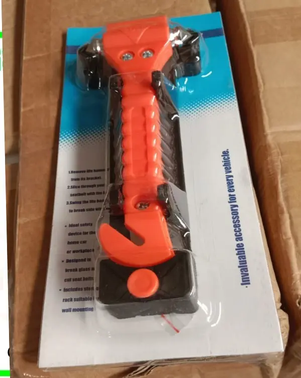 Car Emergency Hammer - Safety Escape Glass Window Breaker Seat Belt Cutter Tool 5