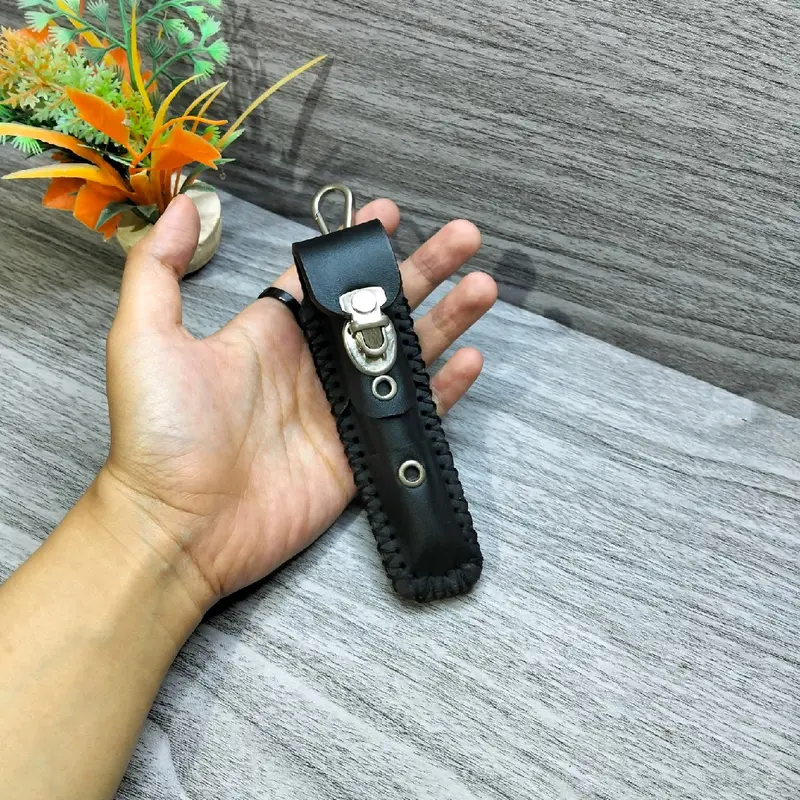 Sarung Kulit Pipa Aksesoris Pria Untuk Wadah Pipa Hitam 1