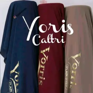 kain youris caltri premium harga per setengah meter (0,5 meter) kain gamis abaya khimar