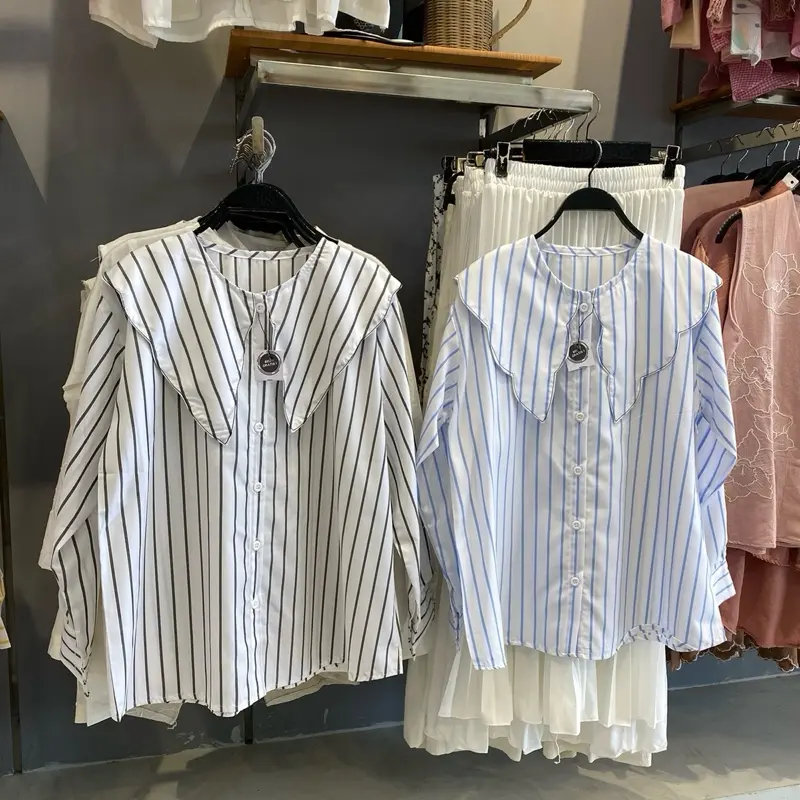 FLEMY SHIRT STRIPE BLOUSE ADILLA ID