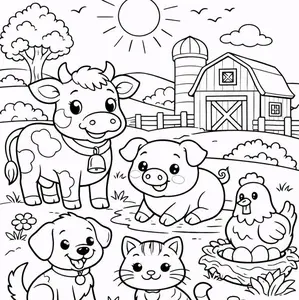 25 lbr Kertas mewarna anak tema gambar hewan ukuran A5 berisi gambar menarik lucu dan edukatif