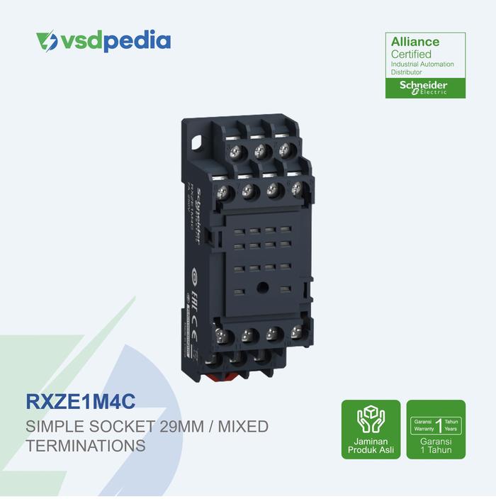 Gambar SCHNEIDER HARMONY EASY ELECTROMECHANICAL RELAY SOCKET RXM2LB RXM4LB TERMINAL TERCAMPUR SCREW CLAMP RXZE1M4C dari vsdpedia Kota Administrasi Jakarta Timur Tokopedia