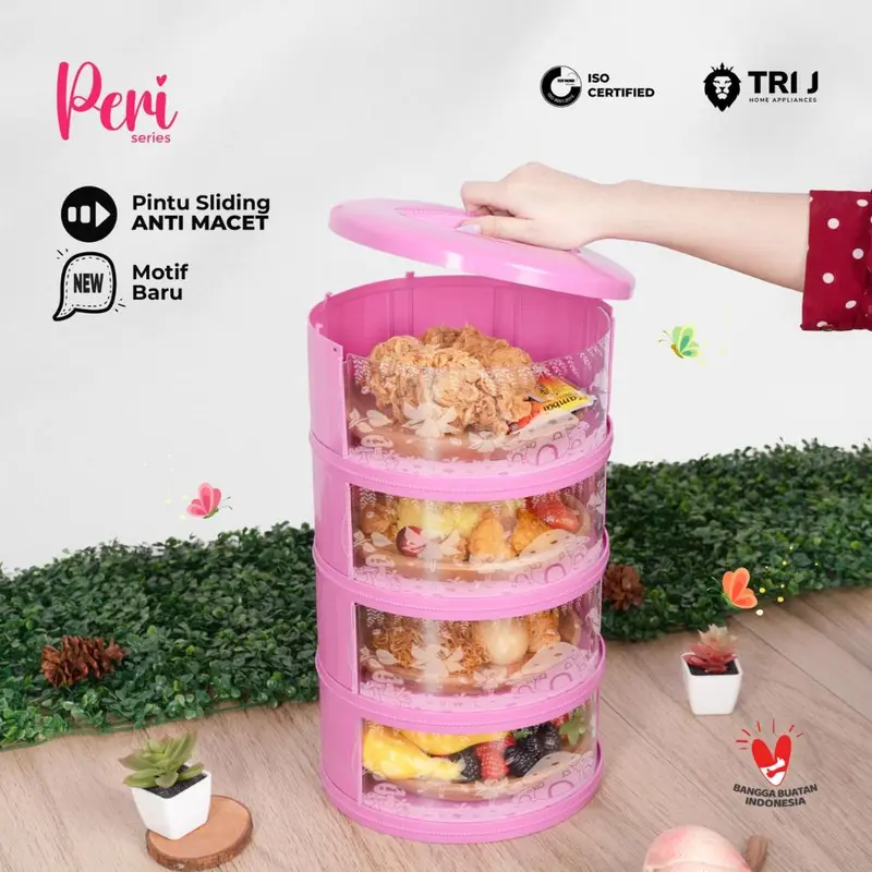 (COD) Rak 4 Susun Penyimpanan Makanan Motif Peri TRI J 2