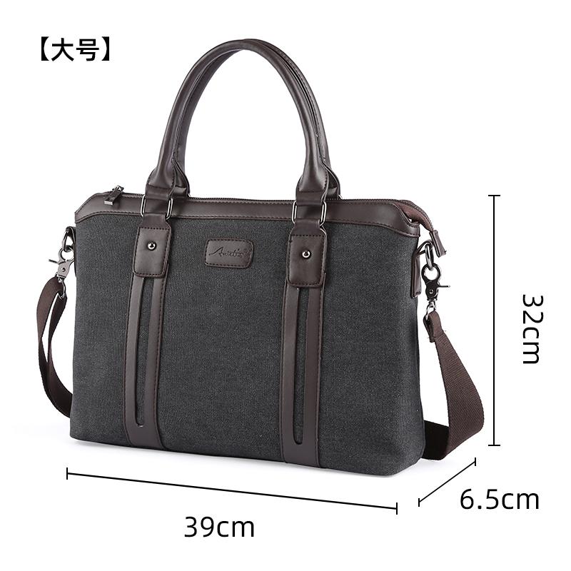 Product Introduction of Multi-function Canvas Men Bag Fashion Shoulder Bag for Men Business Casual Crossbody Messenger Bag Briefcase Travel Bags 25