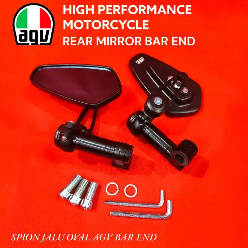 Spion tomok oval AGV octagon nmax aerox pcx adv vario beat vespa fazzio supra jupiter mio dll universal plus Baut Sepeda Motorcycle Accessories 3