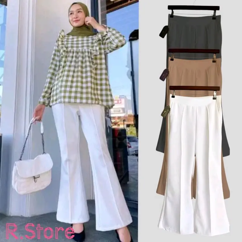CELANA CUTBRAY SCUBA PREMIUM  STANDAR DAN JUMBO / CUTBRAY WANITA SCUBA PREMIUM / CUTBRAY HAIGWAYS CELANA SENAM CUTBRAY CELANA OLAHRAGA CUTBRAY  Tebal Panjang Dewasa Lembut Nyaman Variasi Cantik Basic Formal Remaja