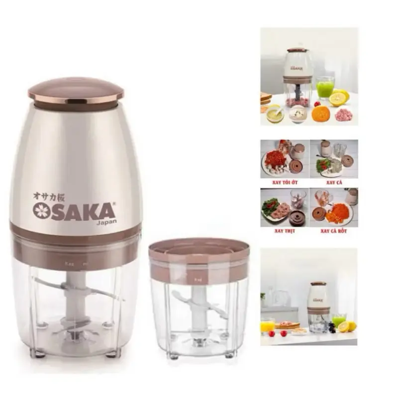￼Máy Xay Đa Năng Osaka Nhật Bản - Máy Xay Sinh Tố,Thịt Cao Cấp-Lưỡi Dao Lớn Không Gỉ 6