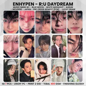 (ISI 6-7 PCS) Photocard ENHYPEN RU DAYDREAM - PC 2 SISI KPOP Premium fotocard Merch Unofficial Enha Engene Romance Untold (ISI 6-7 PCS) Photocard ENHYPEN RU DAYDREAM - PC 2 SISI KPOP Premium fotocard Merch Unofficial Enha Engene Romance Untold