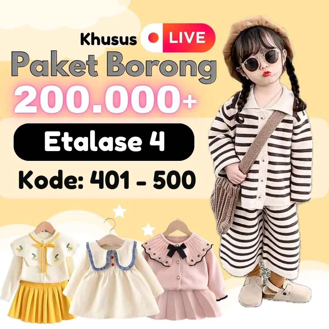 PAKET USAHA BAJU ANAK PREMIUM IMPORT/Baju Anak Import Perempuan Korea Premium