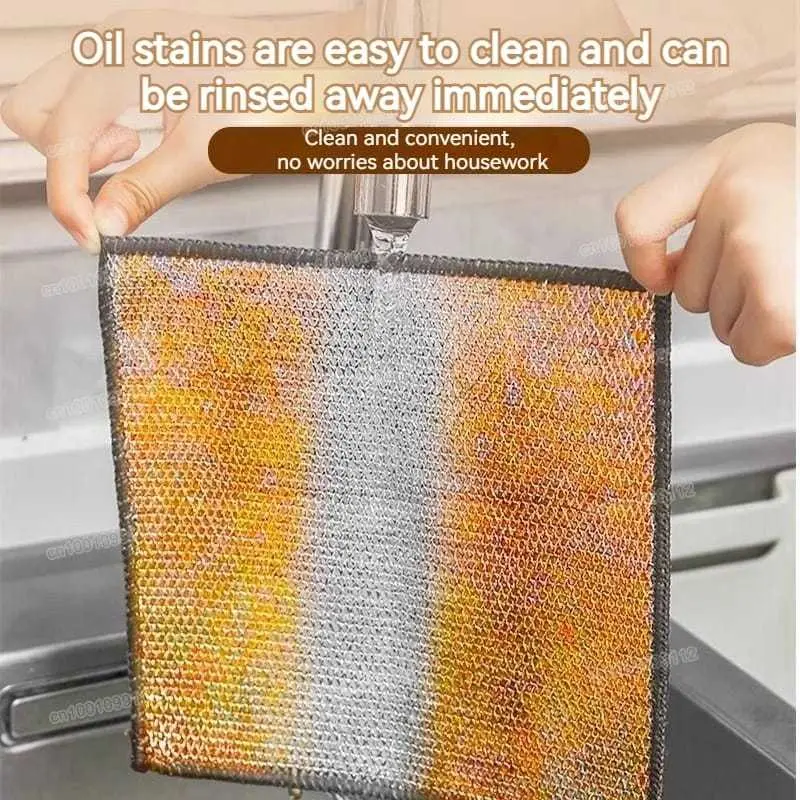 HOKKITERUS21 LAP KAWAT cuci piring kain cuci piring magic towel metal L010 2