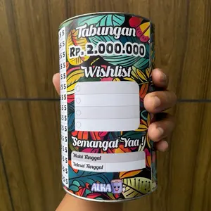 CELENGAN TARGET VIRAL MEDIUM SHORT MURAH Papertube MINIMALIS PRAKTIS UK : Tinggi 14 cm Diameter 8,5 cm miniaturkabah Permanent tabungan kotak simpan atm Celelang tempat penyimpanan kokoh tahan lama 4 tabung Menabung aeterna peti koin bank box Rocket plast