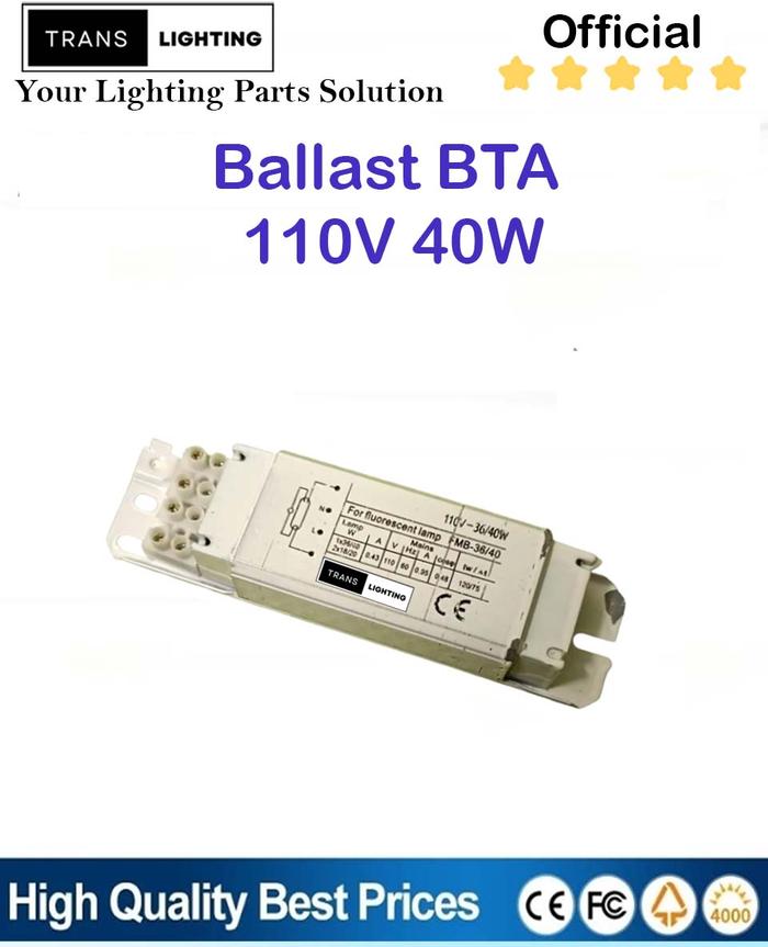 Jual Ballast BTA 110V 40W Kawat - Jakarta Barat - Trans Lighting ...