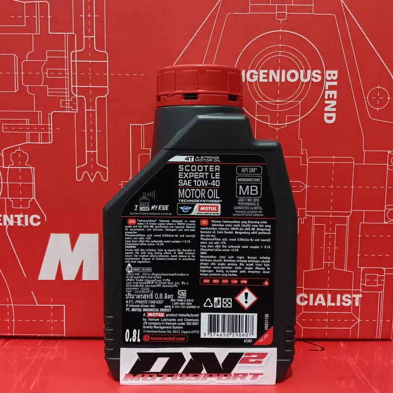MOTUL Scooter Expert Le SAE 10W 40 Oli Motor Matic Original Motorcycle indonesia 2
