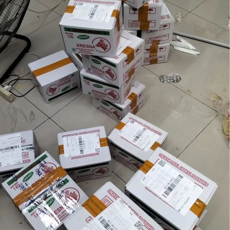 Emping Melinjo tipis Mentah 500 gra  kering siap goreng - Bahan Berkualitas Tinggi - Kemasan Praktis Carton - Food Snack 8