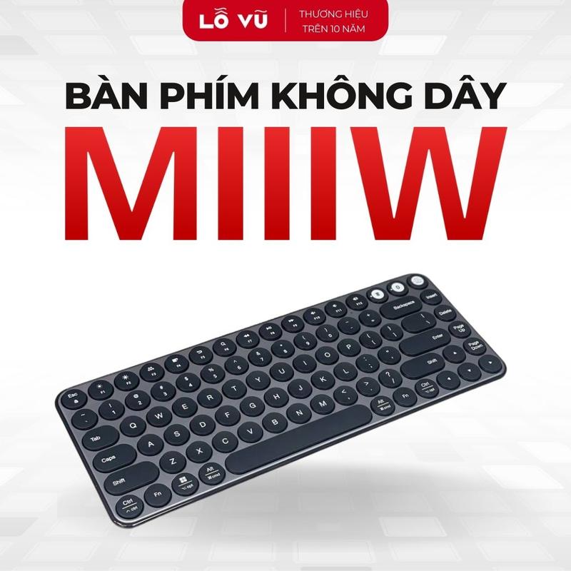 Bàn phím bluetooth không dây MIIIW MWXKT01, Dùng pin AA - Phụ kiện máy tính, Lỗ Vũ 1, levu01