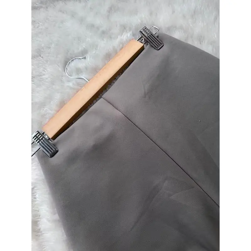 Celana Kulot Cutbray Highwaist Panjang Wanita - Highwaist Flare Scuba Pants - Bawahan, Casual Basic Formal 8