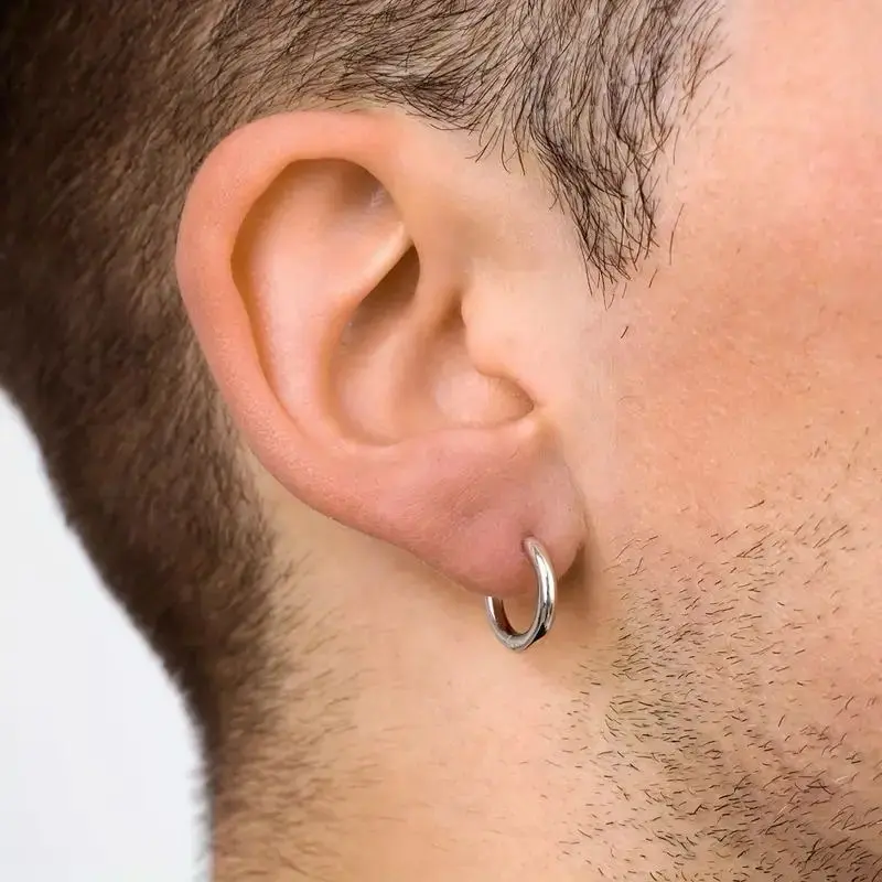 Anting Bulat Tindik Harga Per 1 Pcs Bahan Titanium Anting Pria dan Wanita 1