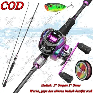 Joran BC Set ML Berongga Fiberglass Pancingan Set Lengkap Joran Pancing Full Set Joran Set Lengkap Joran Casting Set 1.65M/1.8M/2.1M 2 Sections Berongga Fiberglass Max Drag 2-5kg 1 Set Lengkap Kuat COD Set Alat Pancing Murah Pancing 1 Set Murah Dan Kuat